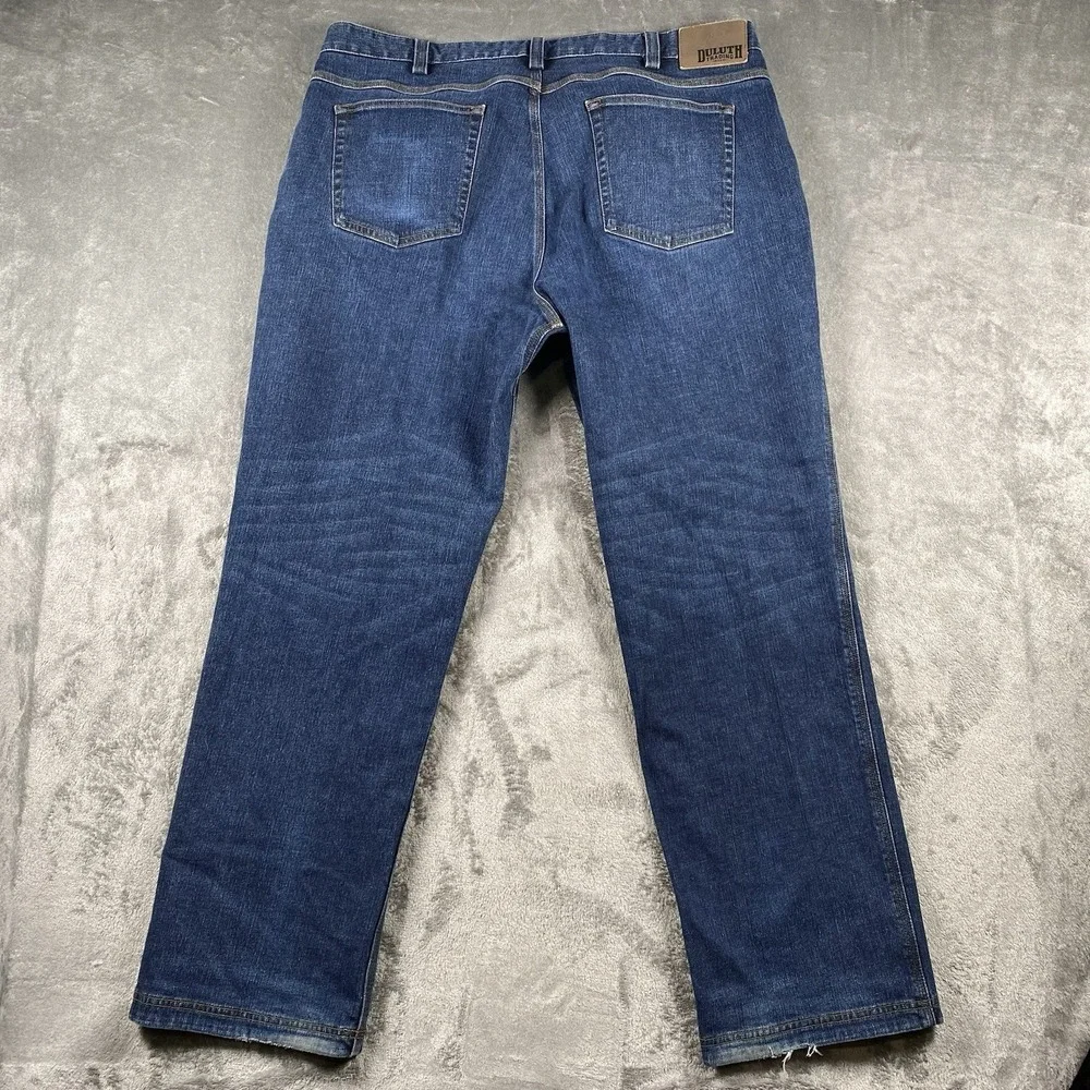 Duluth Trading Jeans Mens Size 40x32 (fit 40x30) Flex Ballroom Relaxed Fit Denim